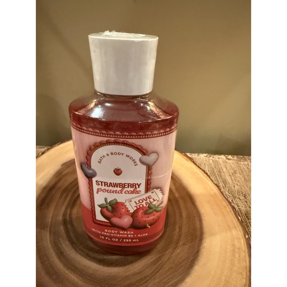 Bath & Body‎ Works Strawberry Poundcake Liquid Body Wash 10 Oz